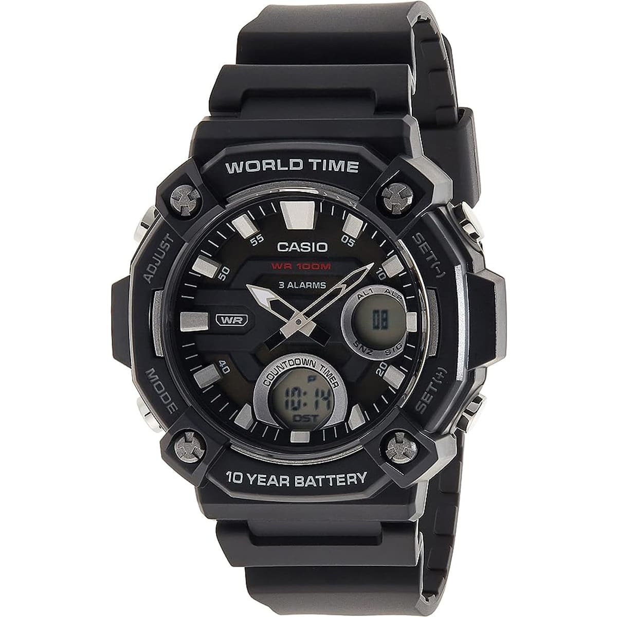 MONTRE CASIO HOMME CHRONO SILICONE